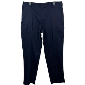 New Cintas ComfortFLEX Relaxed Cargo Work Pants 40x36 Navy Blue